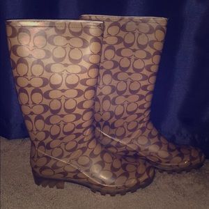 Coach Signature Rain boots